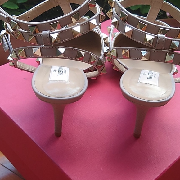 Valentino Rockstud Studded Strappy Heels - Picture 5 of 7